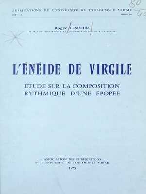 cover image of L'Énéide de Virgile